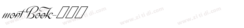 mont Book字体转换